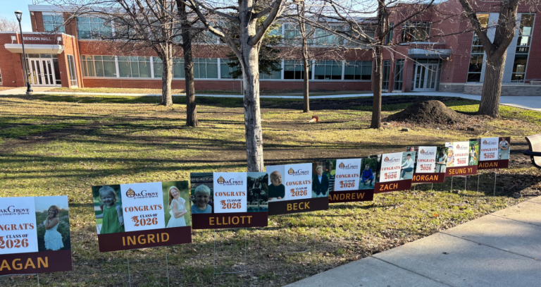 OGPO North provides yard signs for the senior class